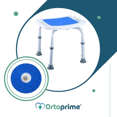 Tabouret de Bain Antidérapant avec Siège Rembourré