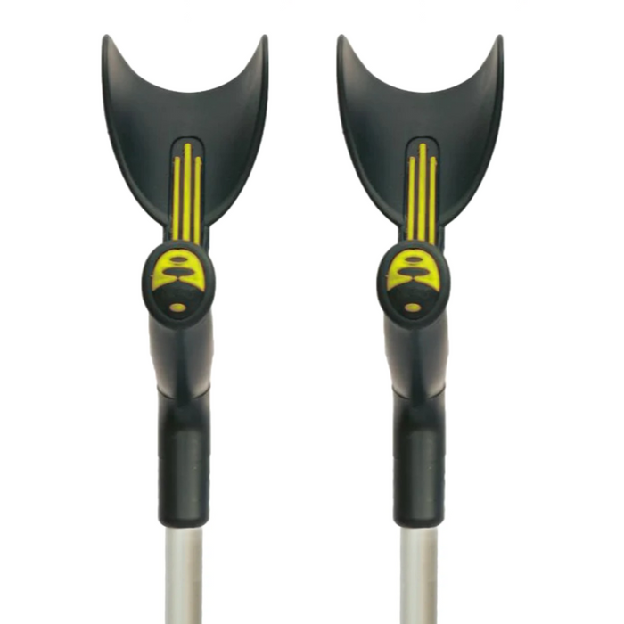 Canne Anglaise Réglable Anatomique Vert Pistache | Pack de 2 Unités