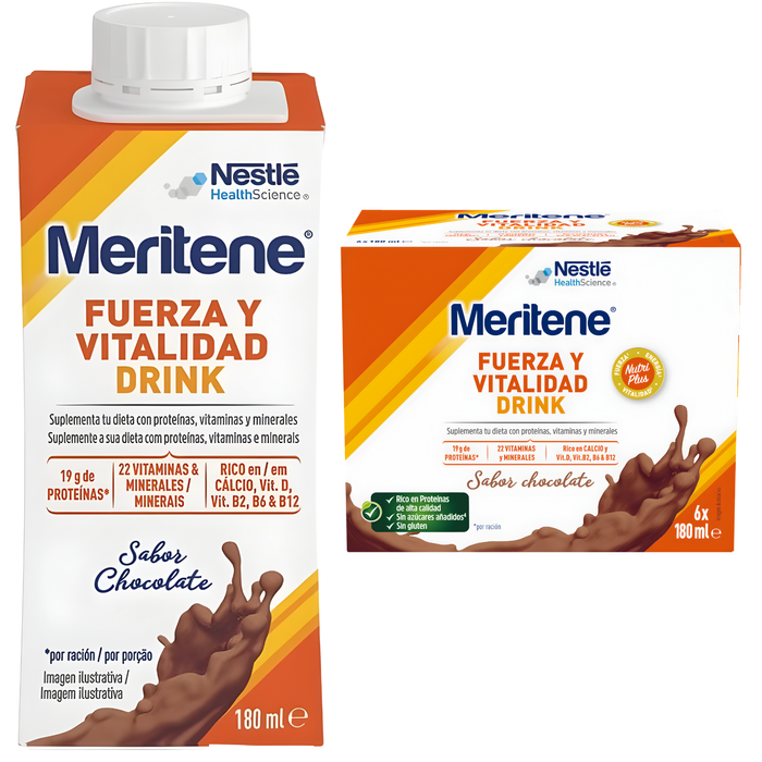 Meritene Pack 6 Bouteilles Complément Alimentaire | 2 Saveurs