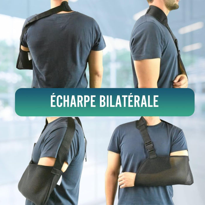 Écharpe d'épaule Respirante avec Sangle Réglable | Bilatérale