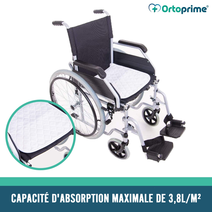 Protège-matelas pour Fauteuil Roulant | Super Absorbant 3,8 litres