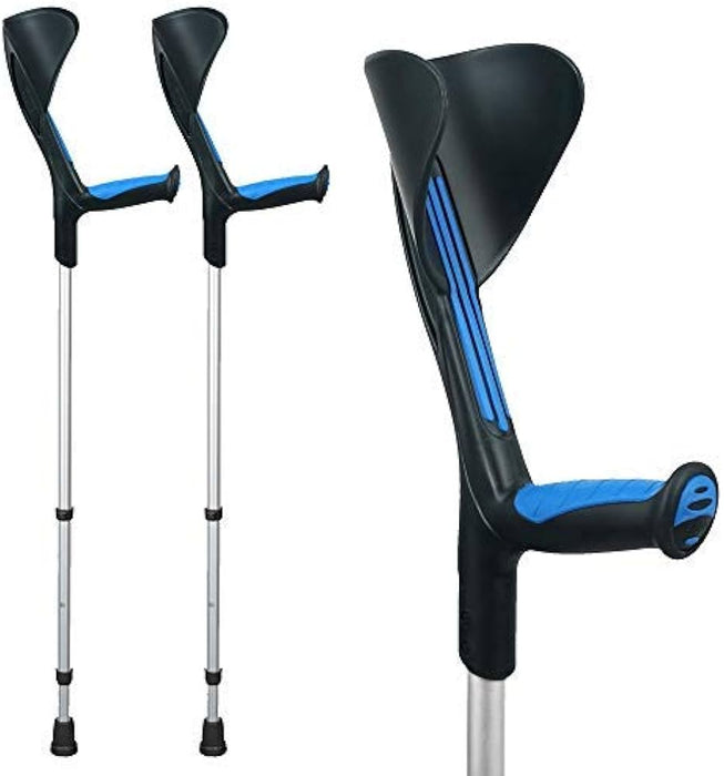 Béquilles Réglables Anatomiques Bleues | Pack 2 Unités