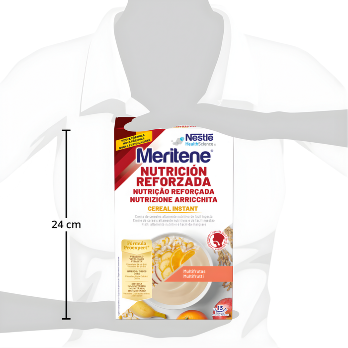 Meritene Céréales avec Protéines pour 13 portions | Multifruits