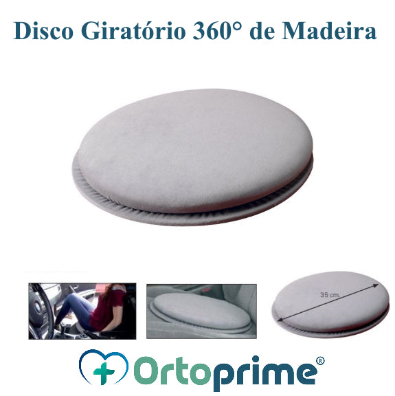 Disque Rotatif 360° avec Base en Bois | Facilite les Transferts