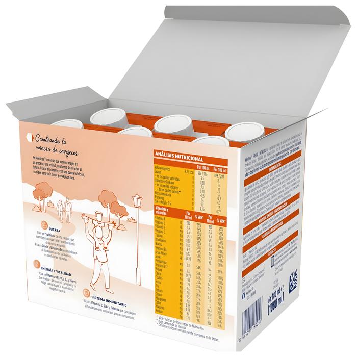 Meritene Pack 6 Bouteilles Complément Alimentaire | 2 Saveurs
