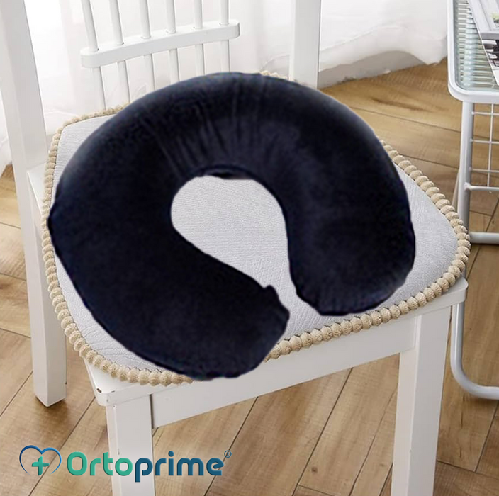 Coussin Fer à cheval en Mousse Viscoélastique Anatomique en Velours