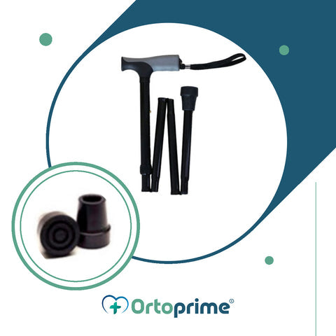 Bâton Pliable et Extensible avec Poignée Rembourrée