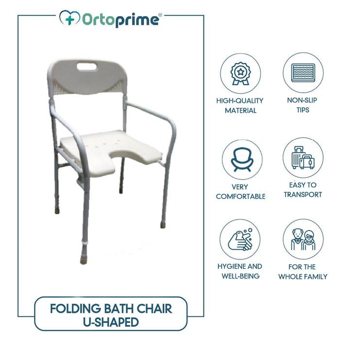 Chaise de Douche Pliante en Forme de U