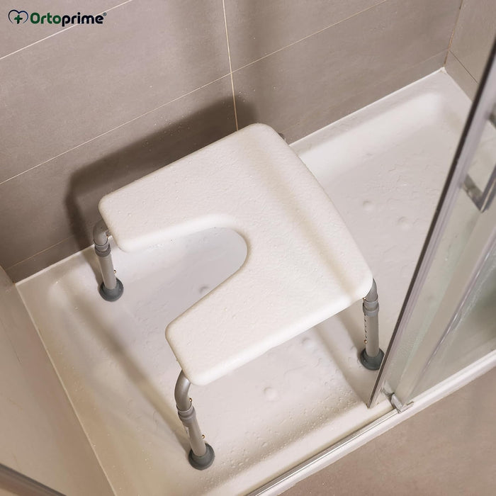Tabouret de Bain Orthopédique en Forme de U | Réglable