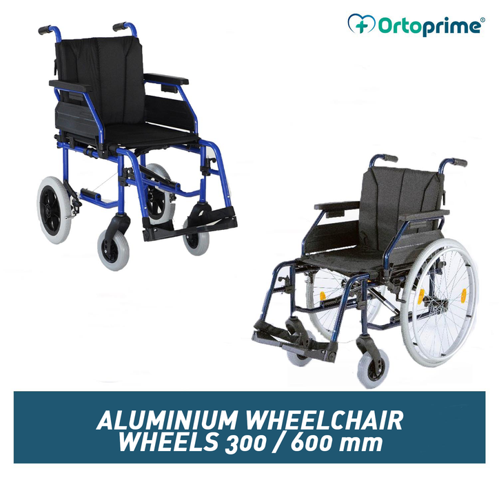 Fauteuil roulant en aluminium | Roues de 300 à 600 mm