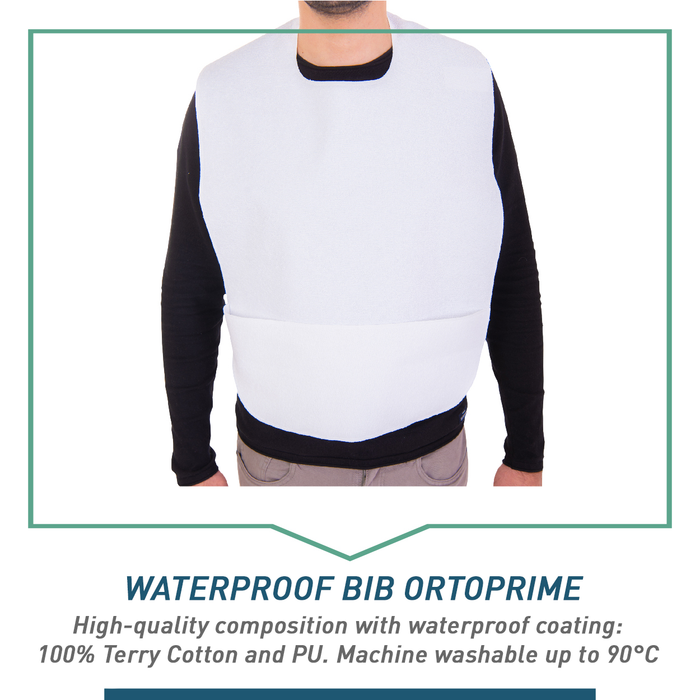 Bavoir Adulte Imperméable en éponge | Pack de 5 unités