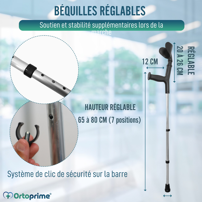 Béquilles Réglables Avec Coussinets Adhésifs