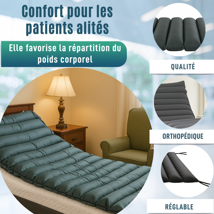 Matelas Anti-escarres 90x190x10cm | 12 Cellules Anti-escarres