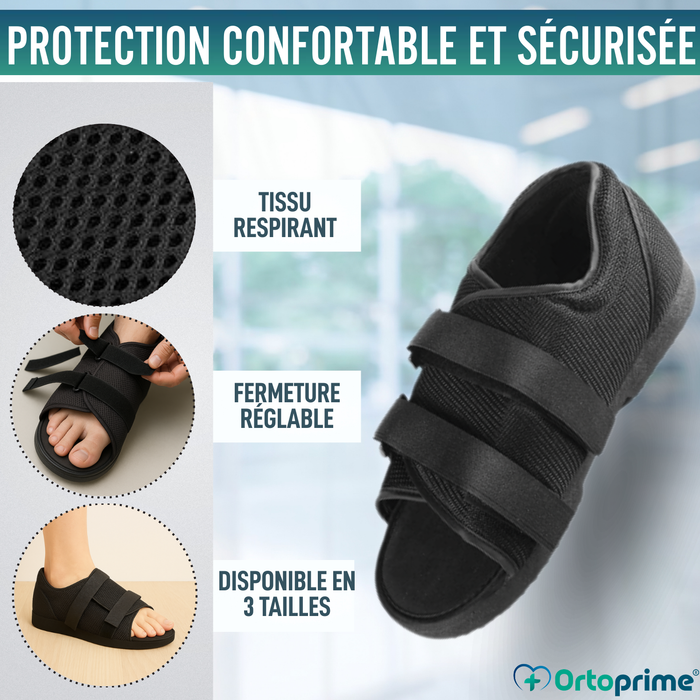 Chaussure Post-Opératoire Semelle Plate | Chaussure Bilatérale