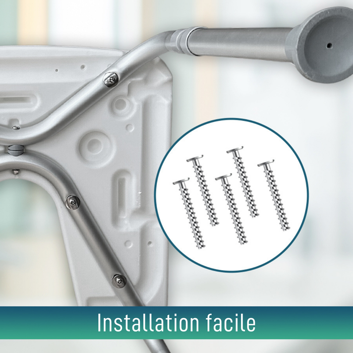 Tabouret de Bain Orthopédique en Forme de U | Réglable