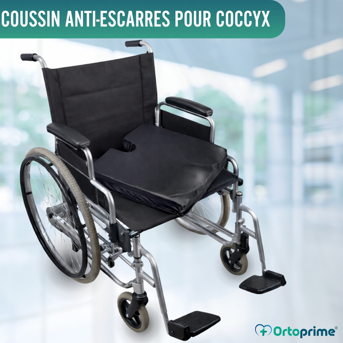 Coussin Antiescarres Viscoélastique pour Coccyx 60kg/m3