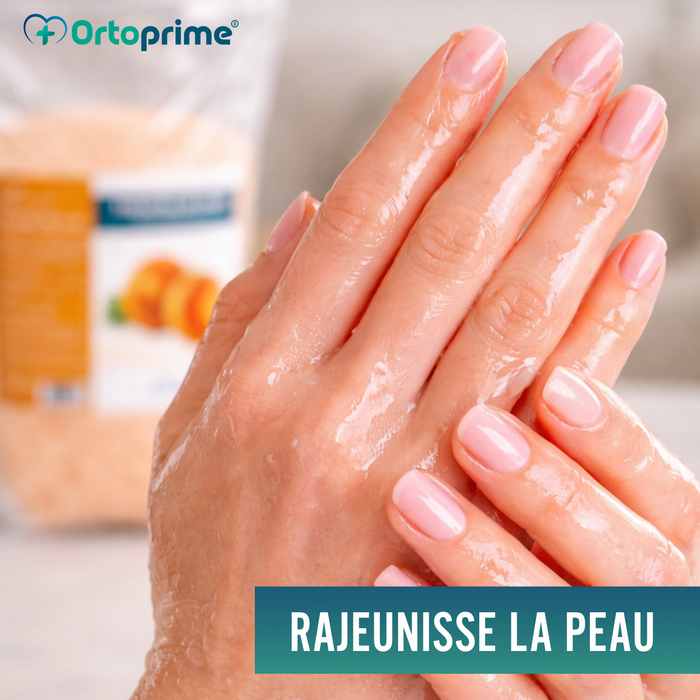 Paraffine de Rééducation pour les Mains et les Pieds 1000ml | Pêche