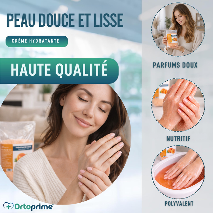Paraffine de Rééducation pour les Mains et les Pieds 1000ml | Pêche