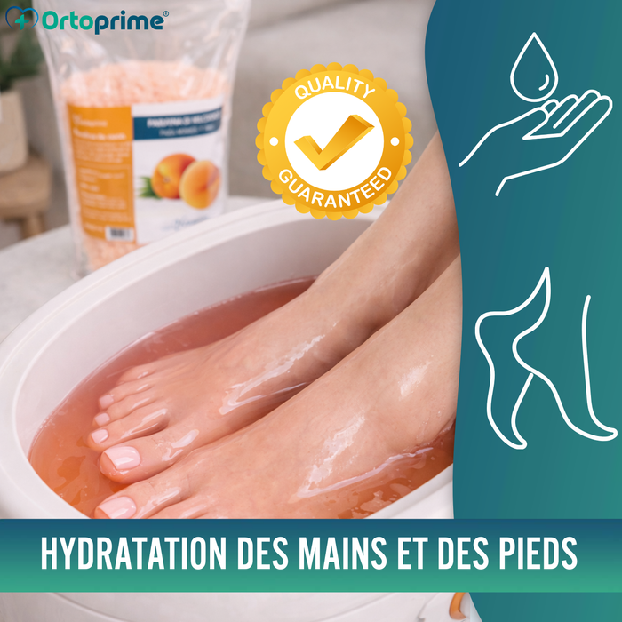 Paraffine de Rééducation pour les Mains et les Pieds 1000ml | Pêche
