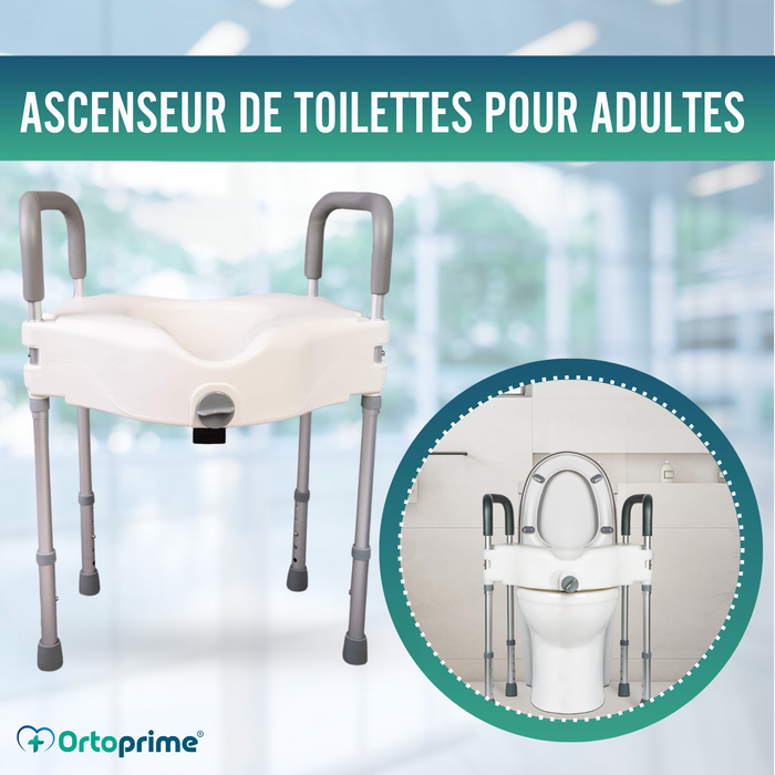 Rehausseur WC 12cm avec Pieds | Universel