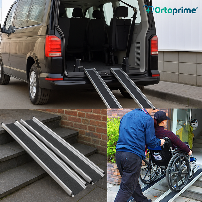 Rampes Télescopiques pour Fauteuil Roulant 270kg | Résistantes