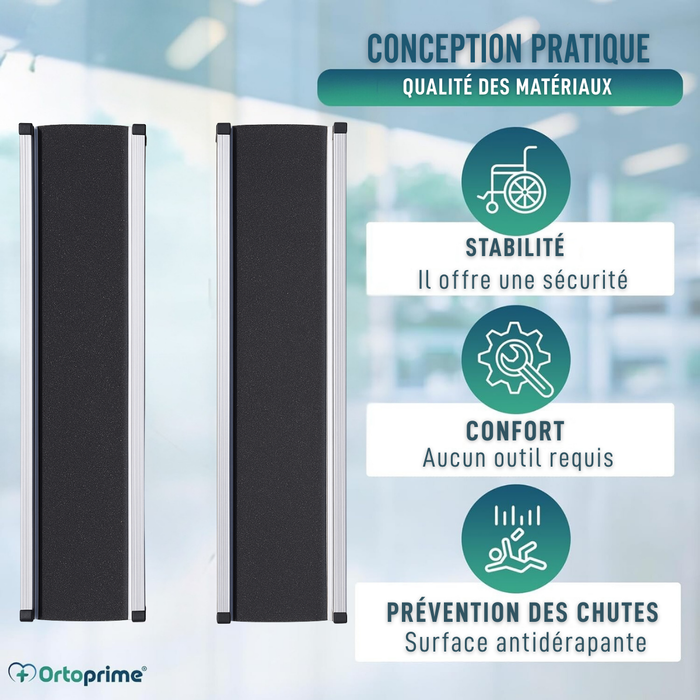 Rampes Télescopiques pour Fauteuil Roulant 270kg | Résistantes