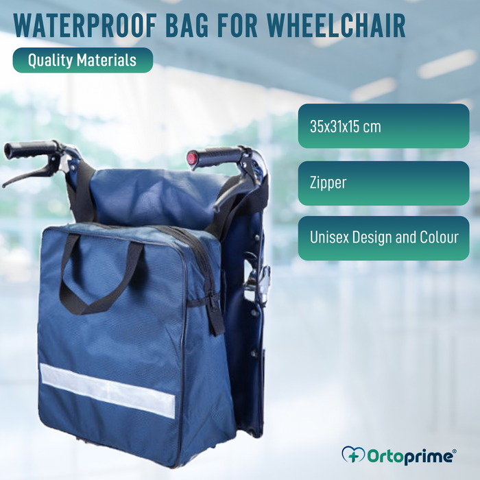 Sac Imperméable pour Fauteuil Roulant | Bleu Marine