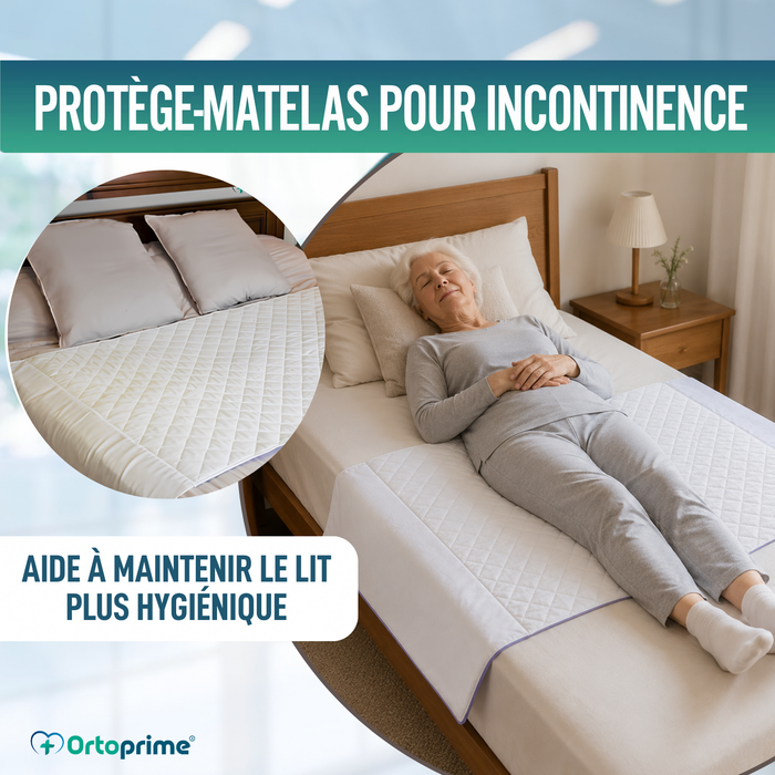 PACK 2 Alèses Absorbantes Lavables Lit 90cm Plus 4,65 Litres/m2