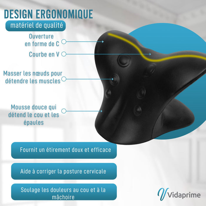 Oreiller Chiropratique de Traction Cervicale | Coussin Correcteur de Posture