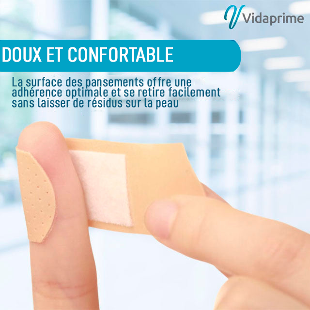 Pansements Adhésifs Imperméables en 3 tailles | 50 unités