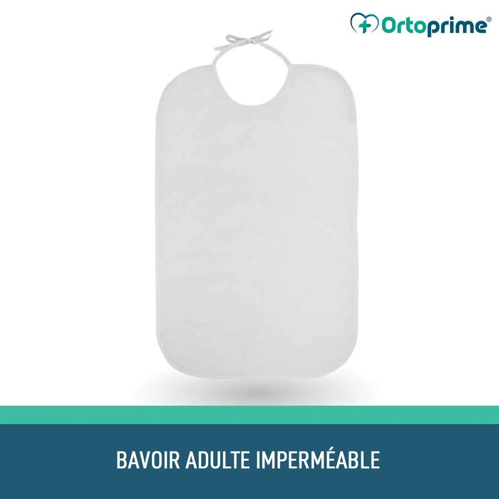 Bavoir Imperméable - Réutilisable pour Personnes Âgées