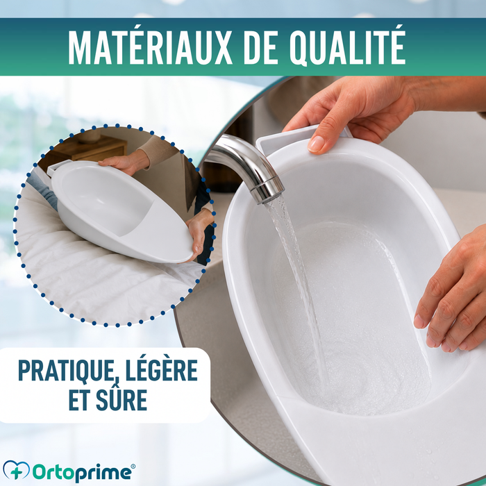 Bassin de Lit Adultes 2,5 L | Urinal Unisexe pour Lit