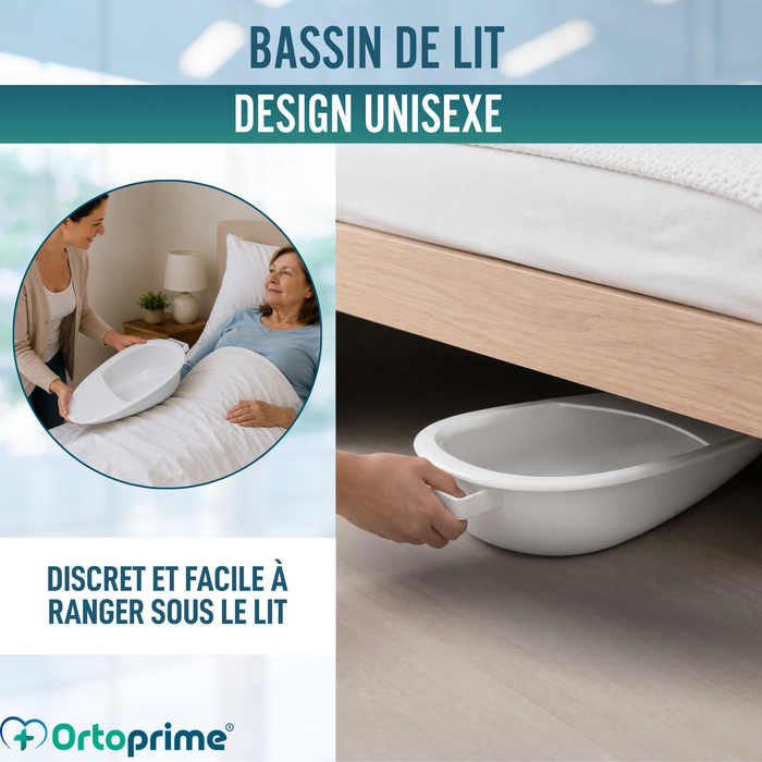 Bassin de Lit Adultes 2,5 L | Urinal Unisexe pour Lit