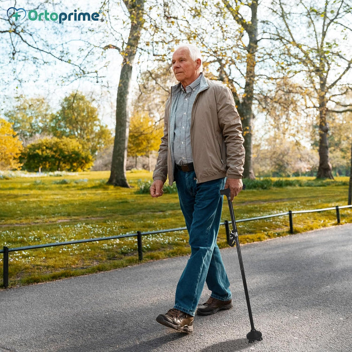 Canne Pliante Extensible pour Seniors avec Lumière