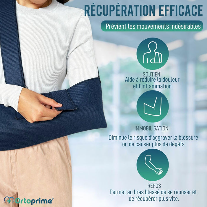 Écharpe pour Bras Bilatérale avec Sangle Réglable | Taille unique