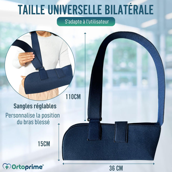 Écharpe pour Bras Bilatérale avec Sangle Réglable | Taille unique