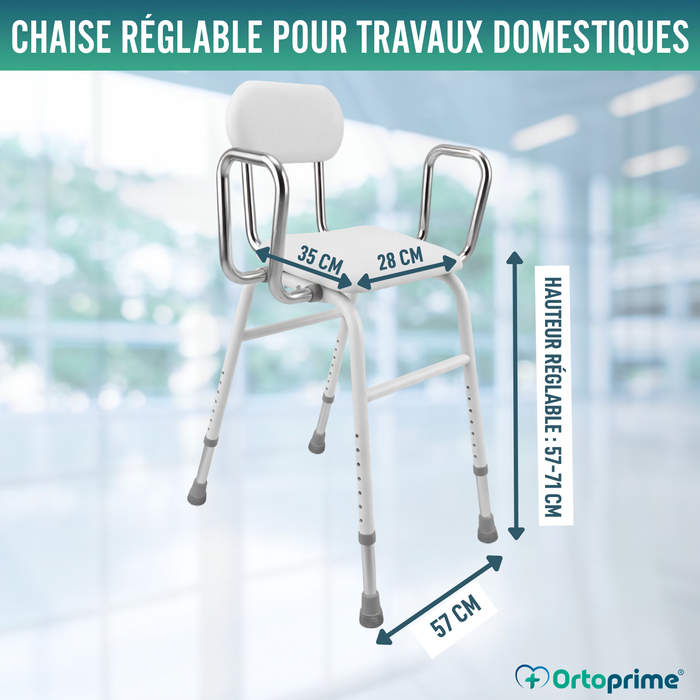 Chaise de Soutien avec Accoudoirs | Hauteur Réglable