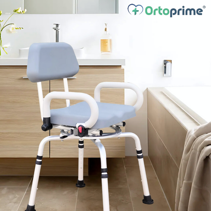 Chaise de Douche Rembourrée et Pivotante | Mobilité Réduite