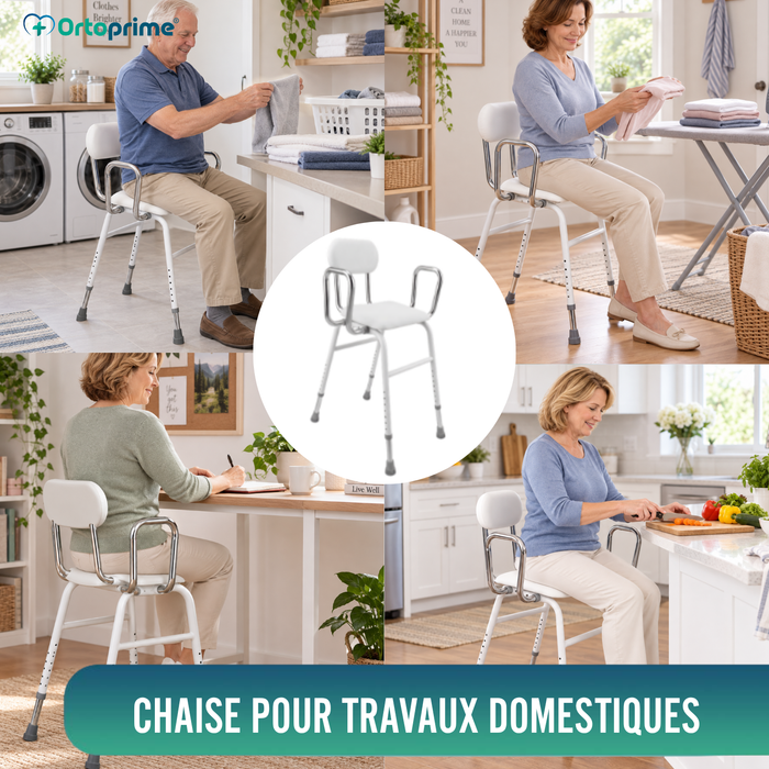 Chaise de Soutien avec Accoudoirs | Hauteur Réglable