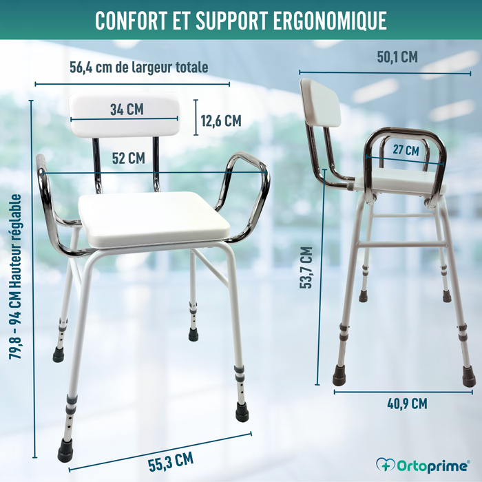 Tabouret Haut Cuisine et Maison | Chaise de Soutien Réglable
