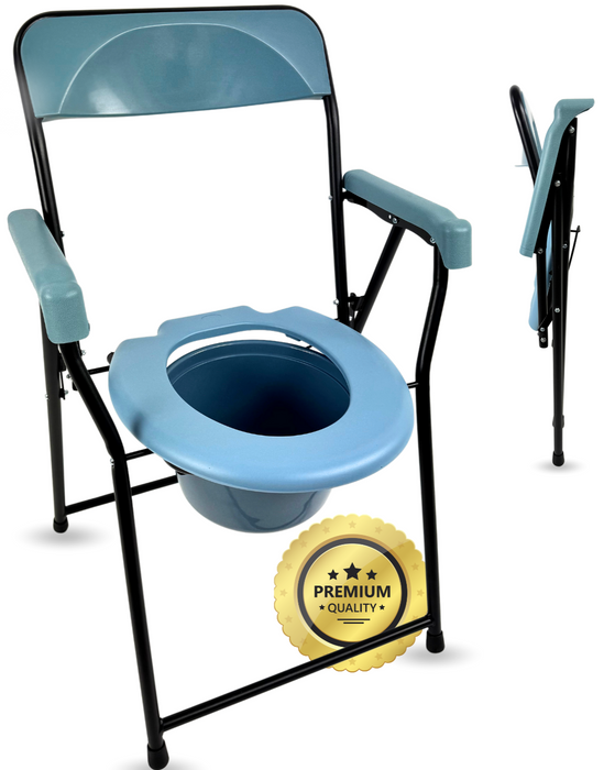 Chaise WC Pliable Seniors | Toilette Portative Adultes