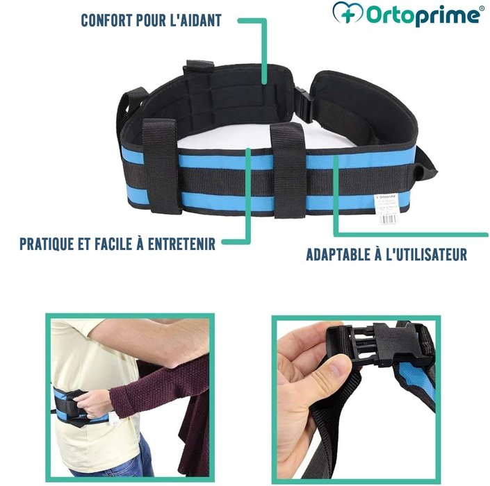 Ceinture de Transfert pour Adultes | Sangle Lombaire d'aide à l'incorporation