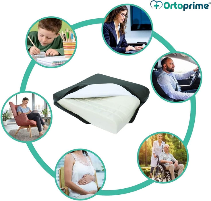 Coussin Antiescaras pour Chaise Roulante en Viscoélastique 80kg/m3