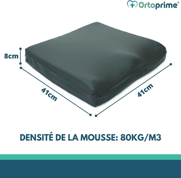 Coussin Antiescaras pour Chaise Roulante en Viscoélastique 80kg/m3