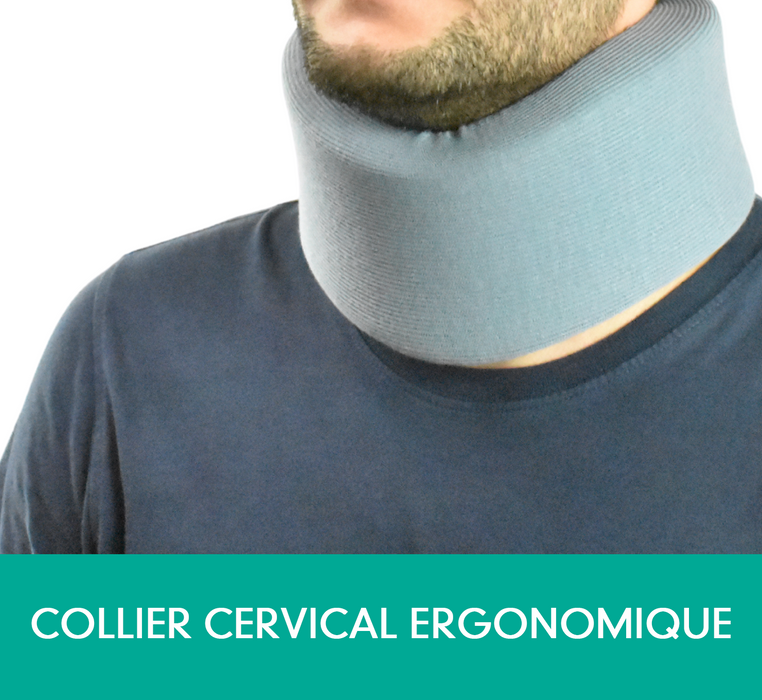 Collier cervical souple ergonomique avec sangles réglables