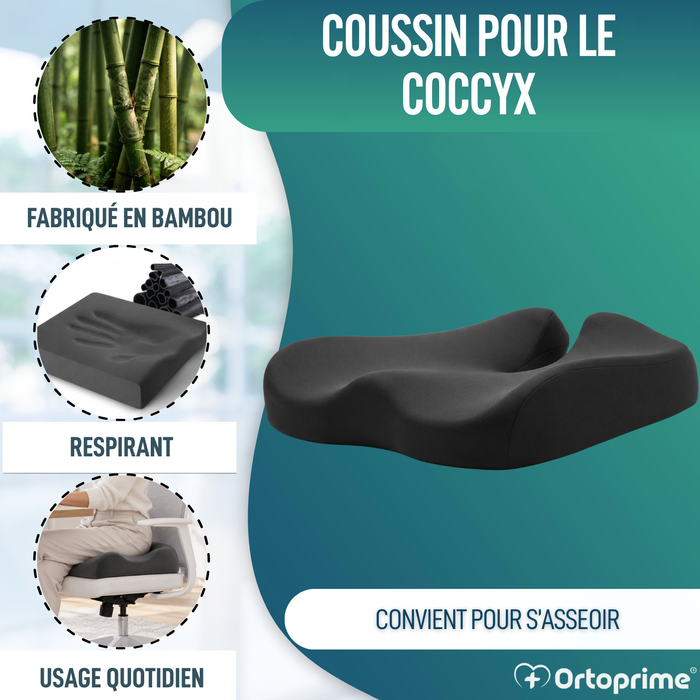 Coussin Orthopédique Antidérapant pour le Coccyx | Ergonomique