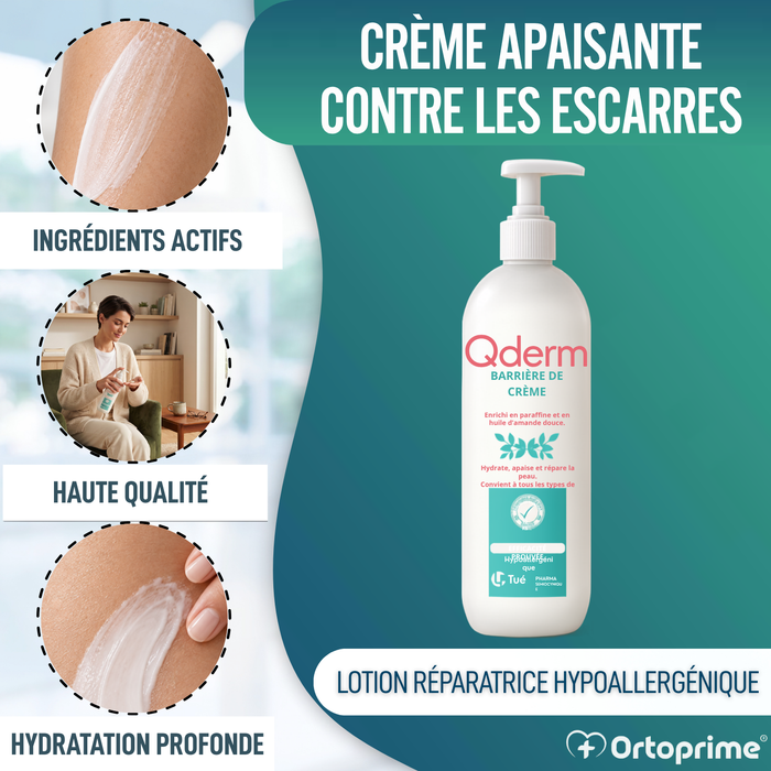 Crème Anti-escarres à l'oxyde de Zinc pour les Peaux Irritées | Distributeur 500 ml
