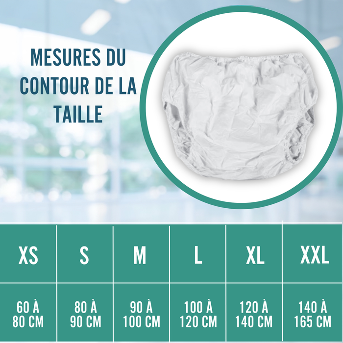 Culotte pour l'incontinence des Adultes | Six Tailles