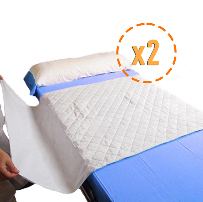 PACK 2 Alèses Absorbantes Lavables Lit 90cm Plus 4,65 Litres/m2