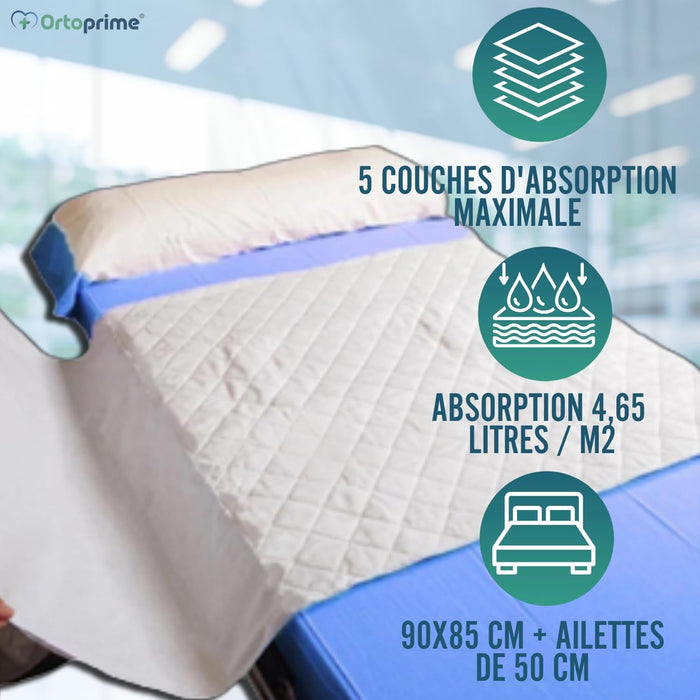Protège-matelas Absorbant Lavable Plus 4,65 Litres/m2